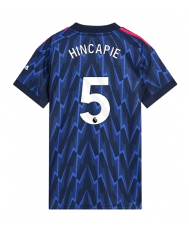 Arsenal Piero Hincapie #5 Maglia Gara Trasferta Repliche 2025-26 Donna Maniche Corte